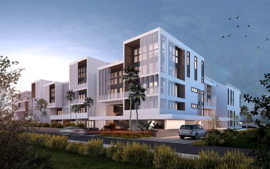 The Flats at the Village exterior rendering