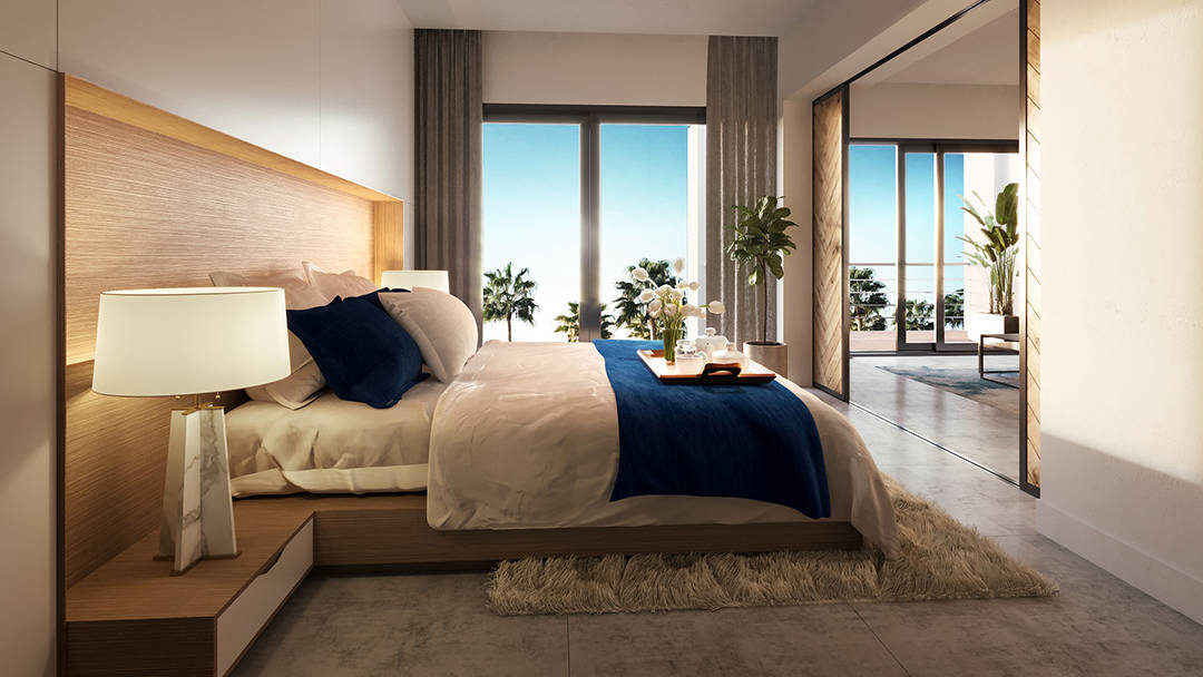Paseo Playa Coral bedroom rendering