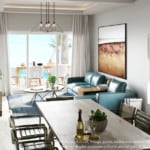 Playa Coral interiors living room