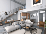 The Flats at the Village Loft Photo Rendering
